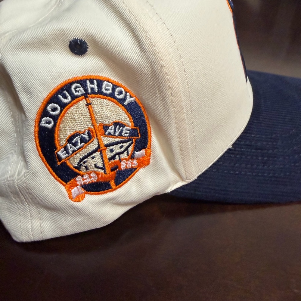 Detroit D Snapback Hat Doughboy Patch Corduroy Brim - Picture 3 of 3